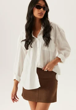 Pieces Nahkahameet|Lyhyet Hameet*Pcrakel Brushed Hw Mini Skirt