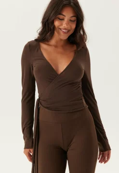 Pieces Oleskelusetit|Pitkähihaiset Topit*Pcroya Ballerina Ls Wrap Top