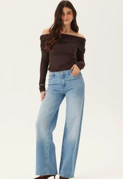 Pieces Farkut|Leveälahkeiset Farkut*Pcsilke Mw Wide Jeans Noos