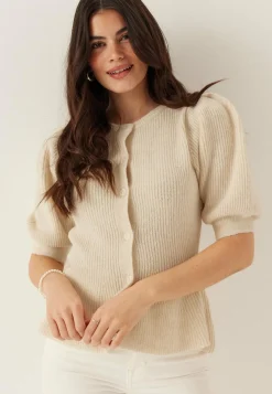 Pieces Yksiväriset Puserot Ja Paidat|Tunikat Ja Puserot*Pcsilly Ss Puff Knit Cardigan