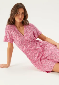 Pieces Kukkakuosiset Ja Kuviolliset Mekot|Kesämekot*Pctala New Ss Wrap Dress