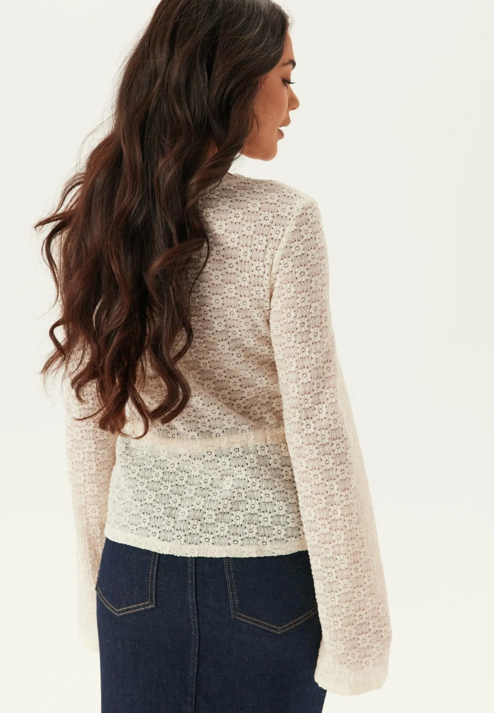 Happy Holly Yksiväriset Puserot Ja Paidat|Tunikat Ja Puserot*Peplum Lace Cardigan