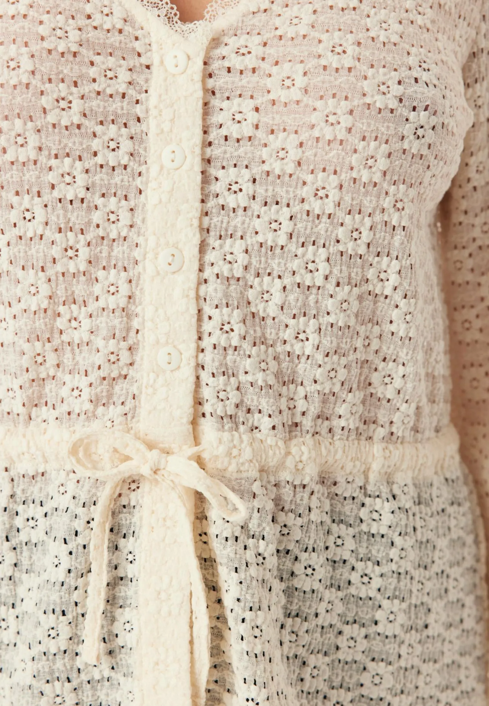 Happy Holly Yksiväriset Puserot Ja Paidat|Tunikat Ja Puserot*Peplum Lace Cardigan