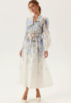 FOREVER NEW Kukkakuosiset Ja Kuviolliset Mekot|Puhvihihalliset Mekot*Peyton Trim Detail Midi Dress