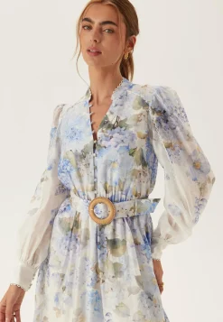 FOREVER NEW Kukkakuosiset Ja Kuviolliset Mekot|Puhvihihalliset Mekot*Peyton Trim Detail Midi Dress