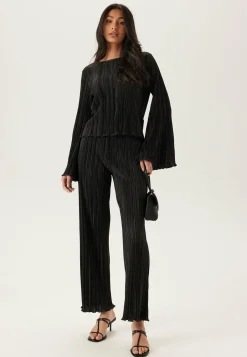 BUBBLEROOM Leveälahkeiset Housut|Suorat Housut*Pleated Frill Trousers