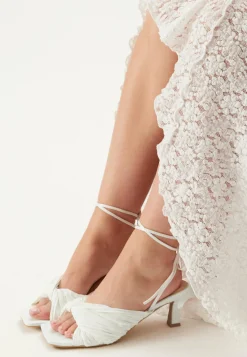 Bubbleroom Occasion Juhlakengät|Korkokengät*Pleated Front Heeled Sandal