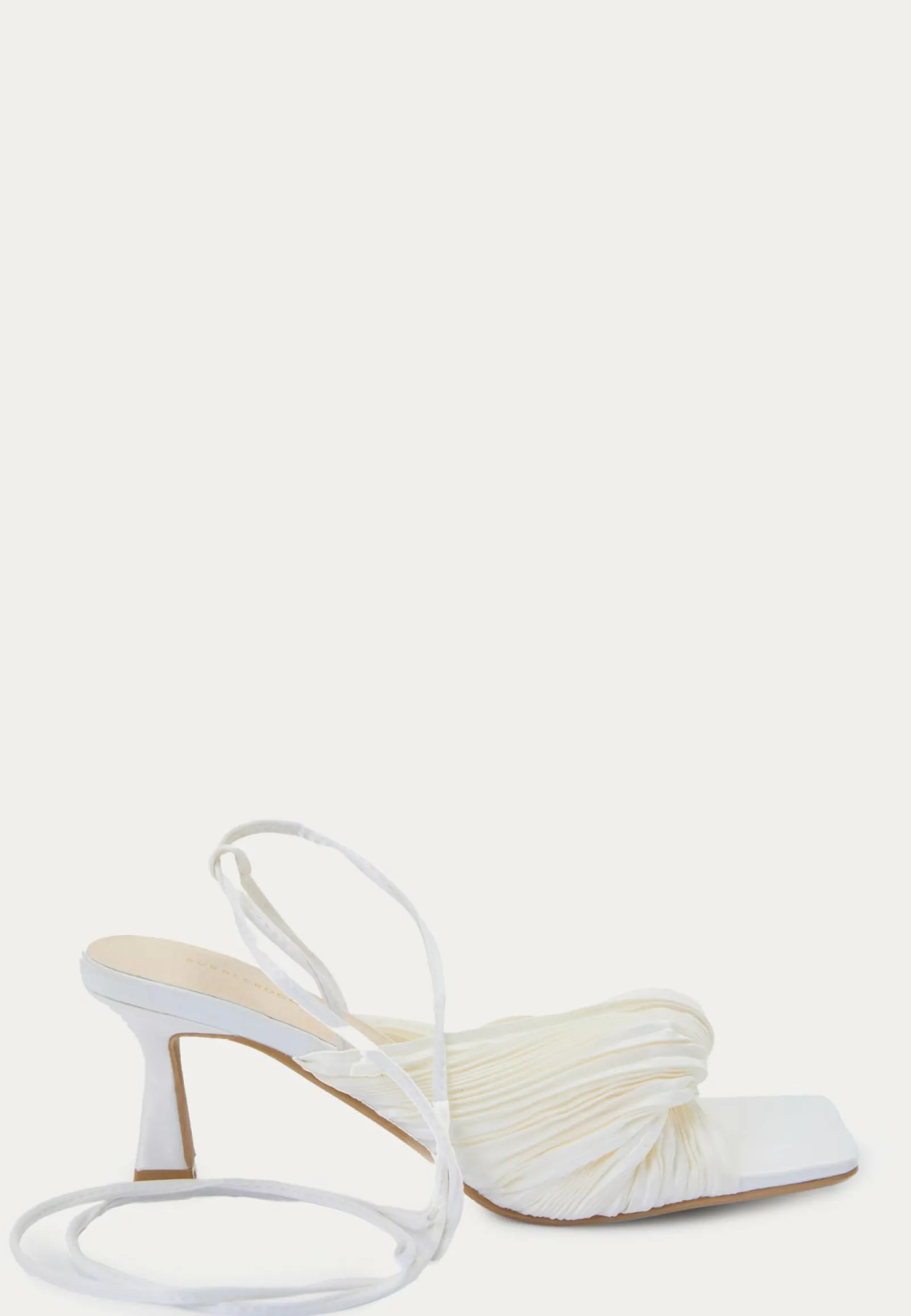 Bubbleroom Occasion Juhlakengät|Korkokengät*Pleated Front Heeled Sandal