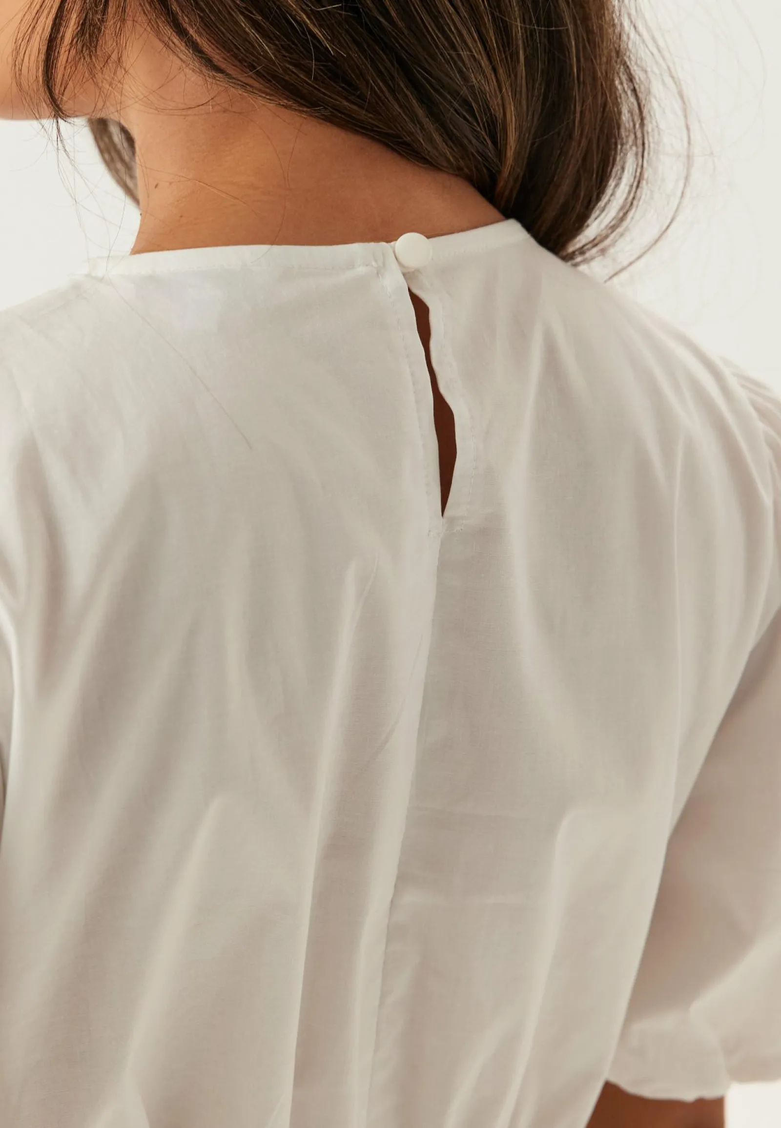 BUBBLEROOM Yksiväriset Puserot Ja Paidat|Röyhelöpuserot*Puff Sleeve Peplum Blouse