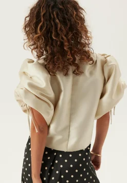 Bubbleroom Ateljé Rusetilliset Puserot|Yksiväriset Puserot Ja Paidat*Remake Drawstring Sleeve Jacket