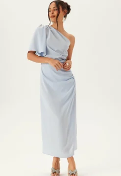 Bubbleroom Occasion Morsiusneitomekot|Juhlamekot*Ruched One Shoulder Midi Dress