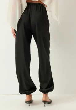 BUBBLEROOM Juhlasetit|Keskivyötäröiset Housut*Satin Balloon Trousers