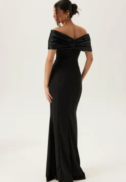 Bubbleroom Occasion Morsiusneitomekot|Juhlamekot*Satin Bow Off Shoulder Gown