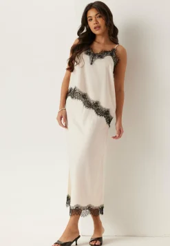 BUBBLEROOM Satiinihameet|Midihameet*Satin Lace Midi Skirt