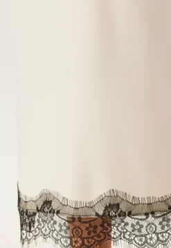 BUBBLEROOM Satiinihameet|Midihameet*Satin Lace Midi Skirt