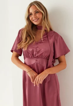 BUBBLEROOM Juhlamekot|Satiinimekot*Satin Scarf Maxi Dress