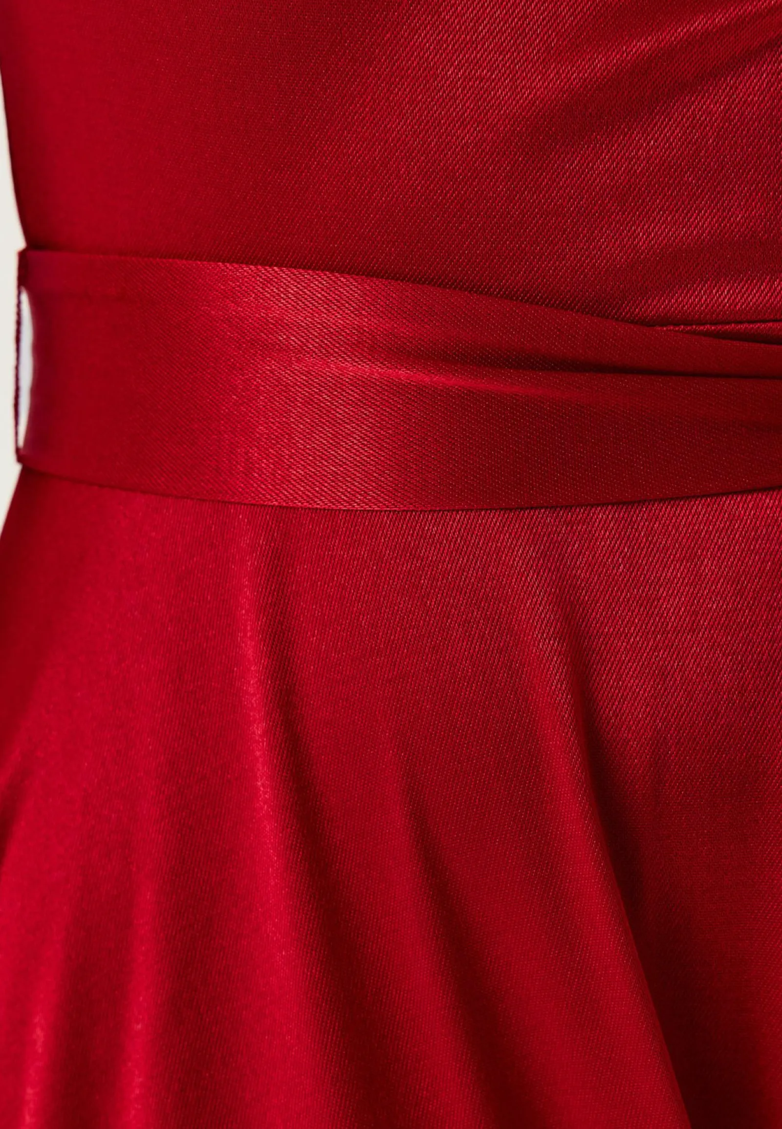 Goddiva Joulumekot|Satiinimekot*Satin Volume Sleeve Maxi Dress