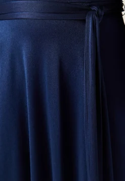 Goddiva Morsiusneitomekot|Pitkähihaiset Mekot*Satin Volume Sleeve Maxi Dress