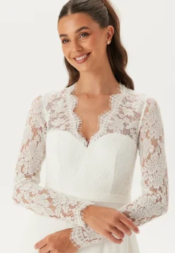 Bubbleroom Occasion Häämekot*Scallop V-Neck Lace Gown