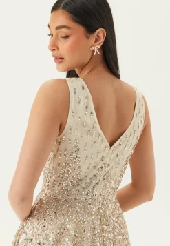 Goddiva Juhlamekot|Vanhojentanssimekot*Sequin Sunray Sleeveless Maxi Dress