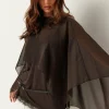 Bubbleroom Occasion Juhlatopit|Rennot Topit*Sheer Chiffon Cape