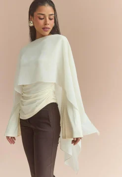 Bubbleroom Occasion Juhlatopit|Rennot Topit*Sheer Chiffon Cape