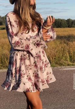 BUBBLEROOM Röyhelömekot|Kukkakuosiset Ja Kuviolliset Mekot*Short Frill Dress