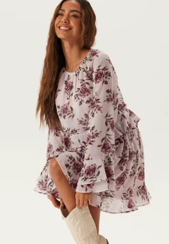 BUBBLEROOM Röyhelömekot|Kukkakuosiset Ja Kuviolliset Mekot*Short Frill Dress