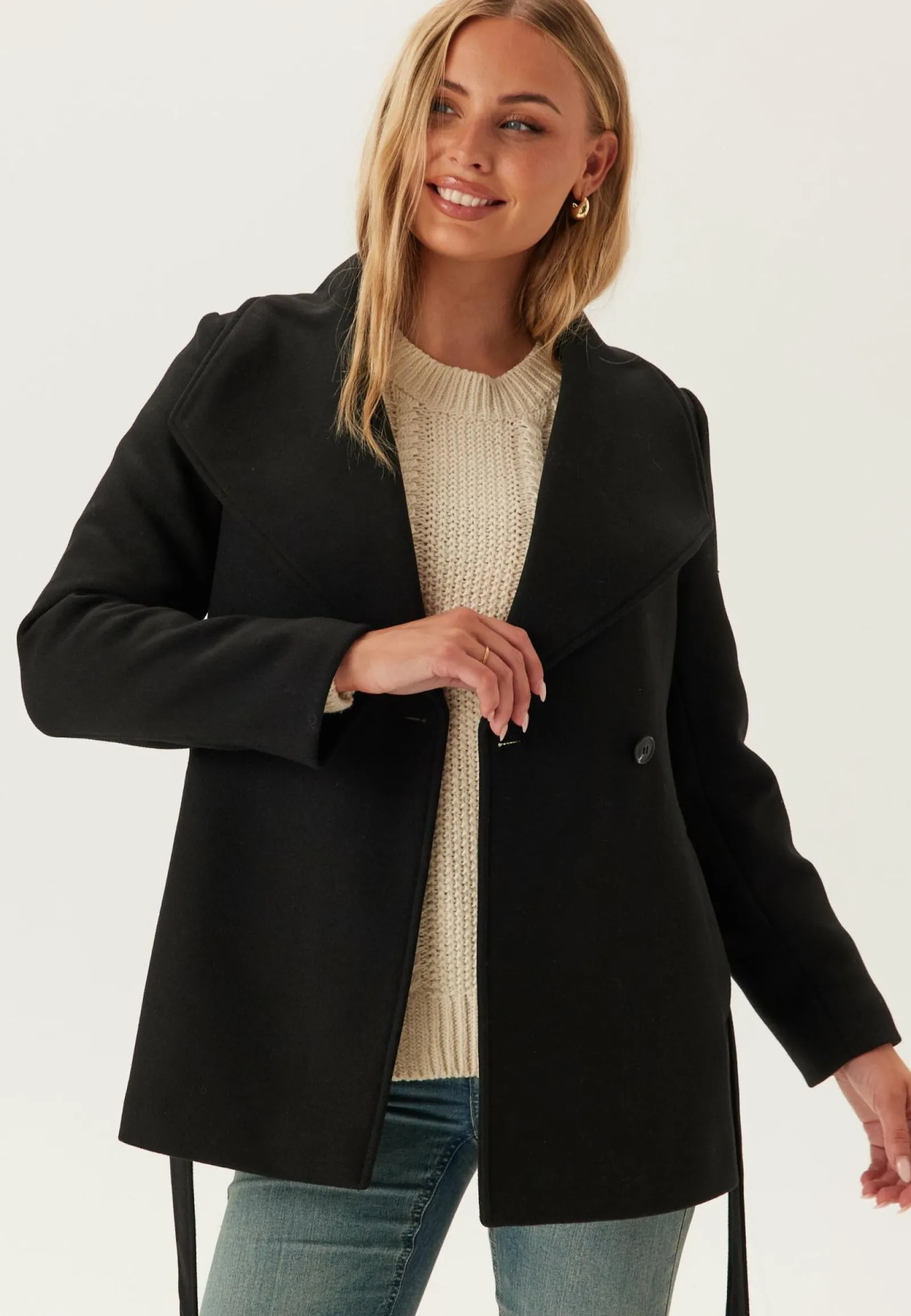 BUBBLEROOM Syystakit|Takit*Short Wool Blend Coat