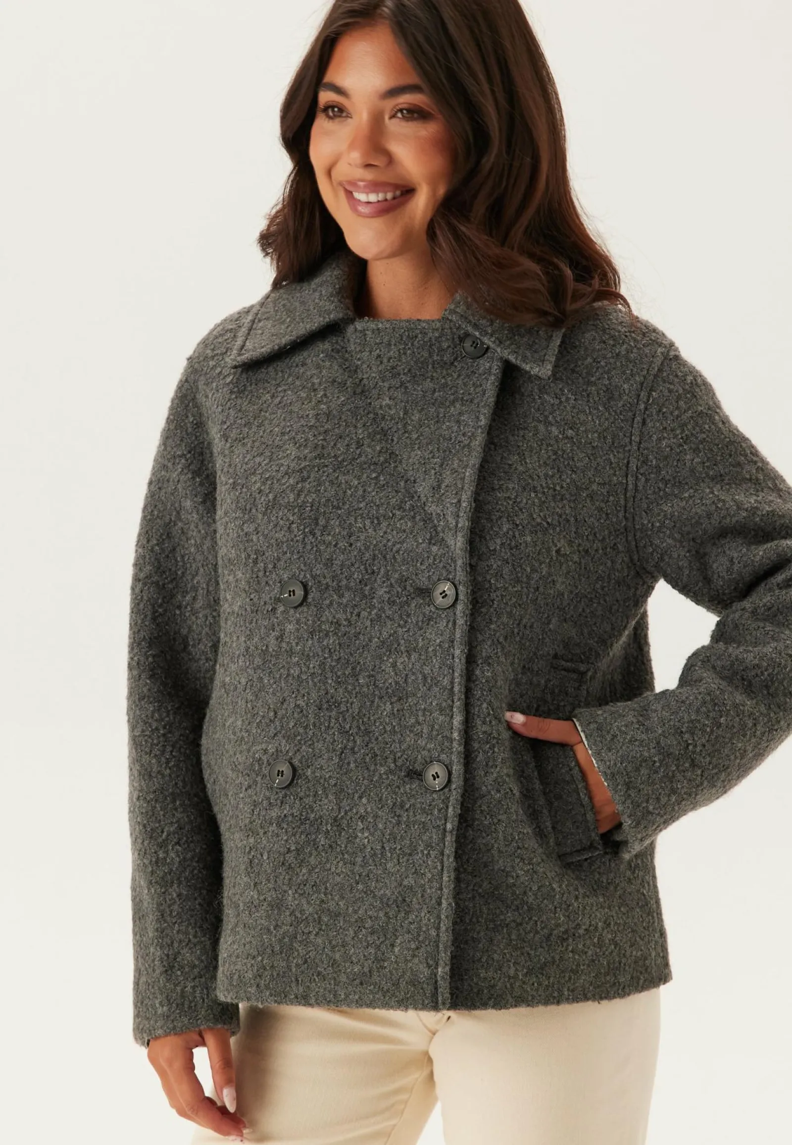 SELECTED Syystakit|Takit*Slfalma Boucle Wool Blend Jack