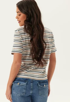 SELECTED T-Paidat|Rennot Topit*Slfessentail Striped Boxy Tee