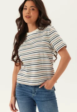 SELECTED T-Paidat|Rennot Topit*Slfessentail Striped Boxy Tee