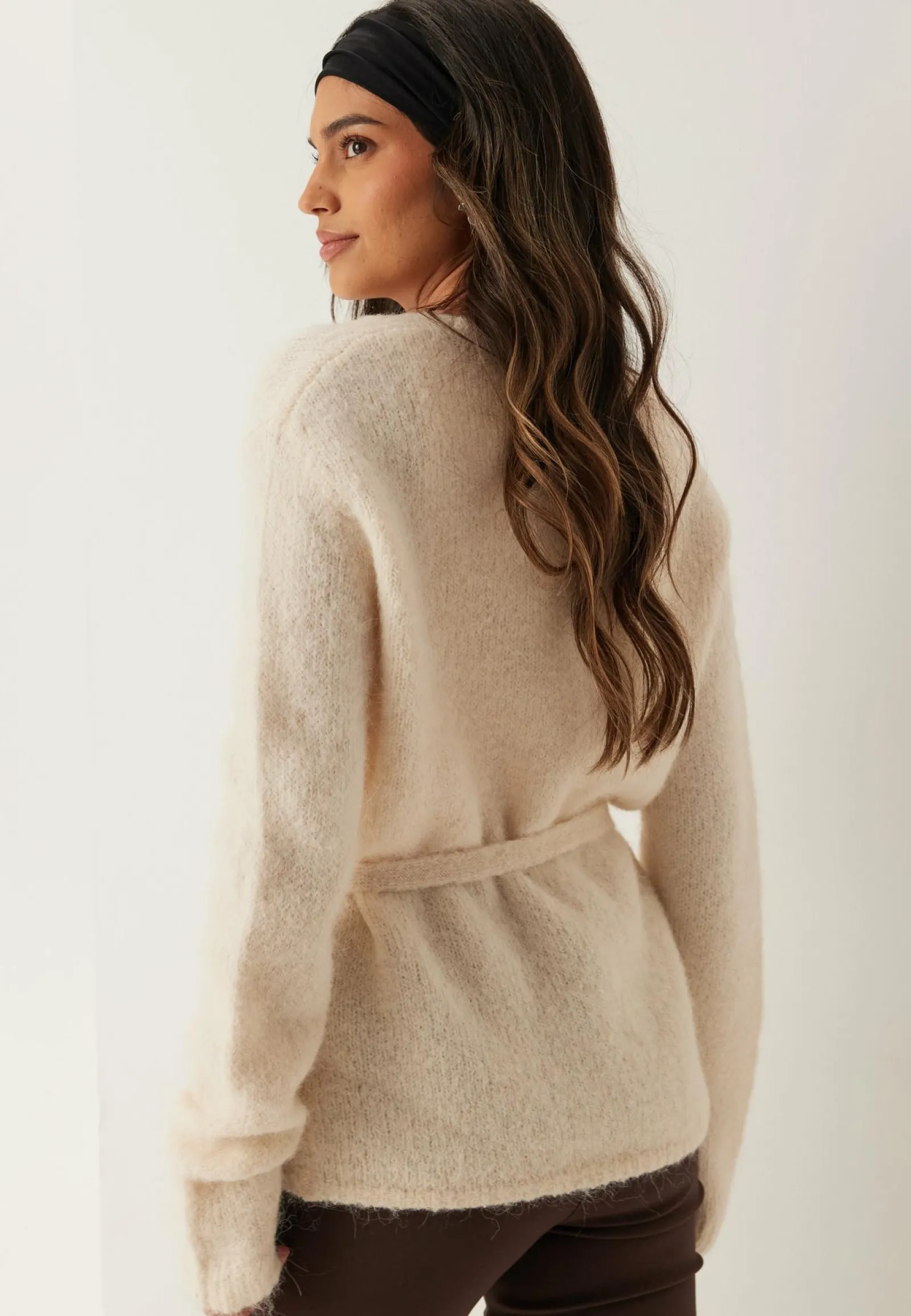 SELECTED Neuletakit Ja Neuleet|Neuletakit*Slfgabella Ls Knit Belt Cardig