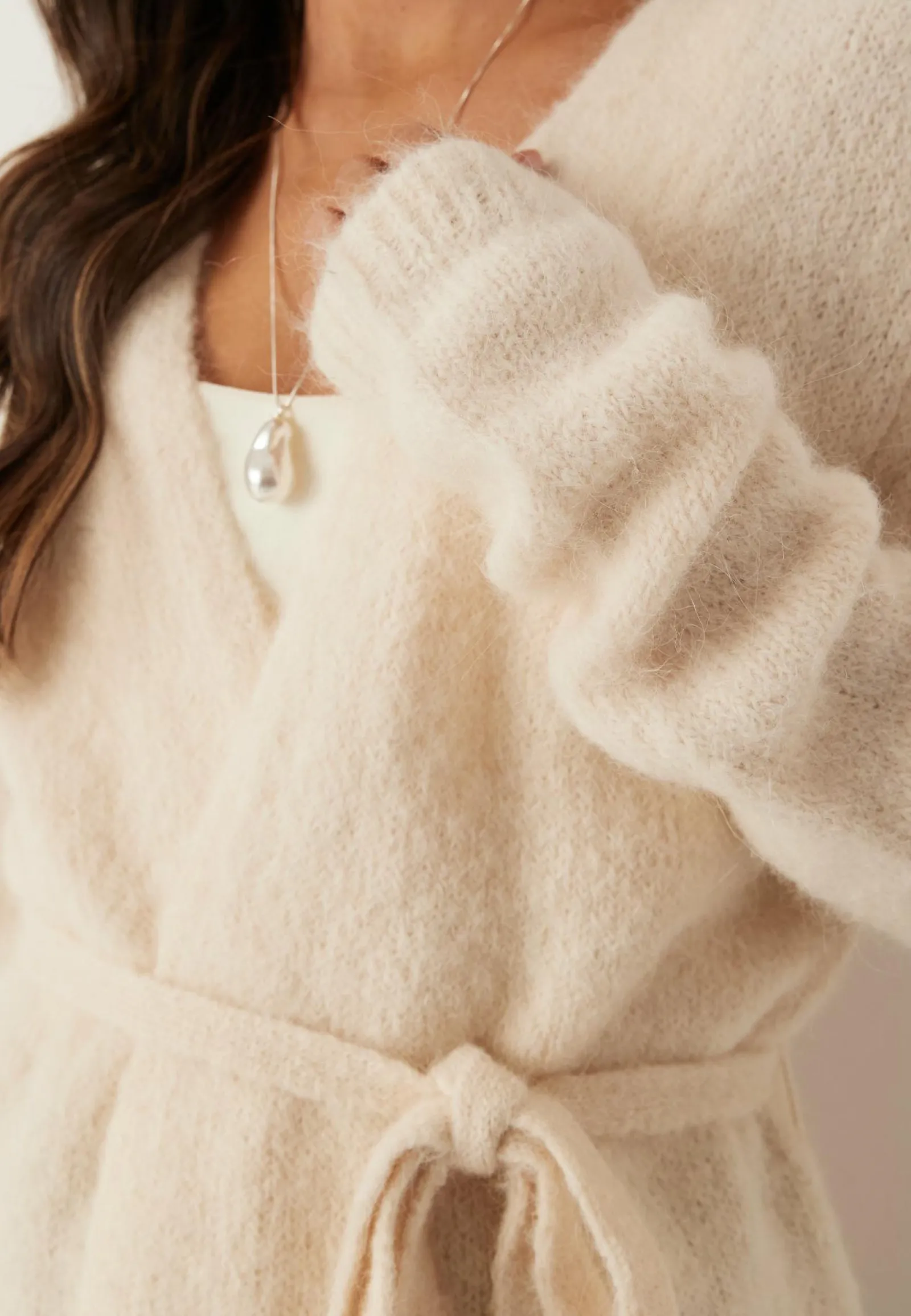 SELECTED Neuletakit Ja Neuleet|Neuletakit*Slfgabella Ls Knit Belt Cardig