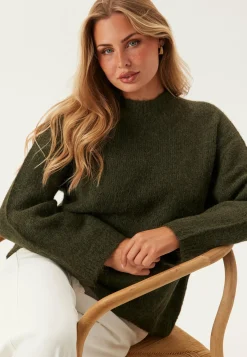 SELECTED Neulepuserot|Neulotut Neulepuserot*Slfgabriella Ls Knit New O-nec