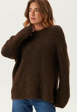 SELECTED Neulepuserot|Neulotut Neulepuserot*Slfgabriella Ls Knit New O-nec