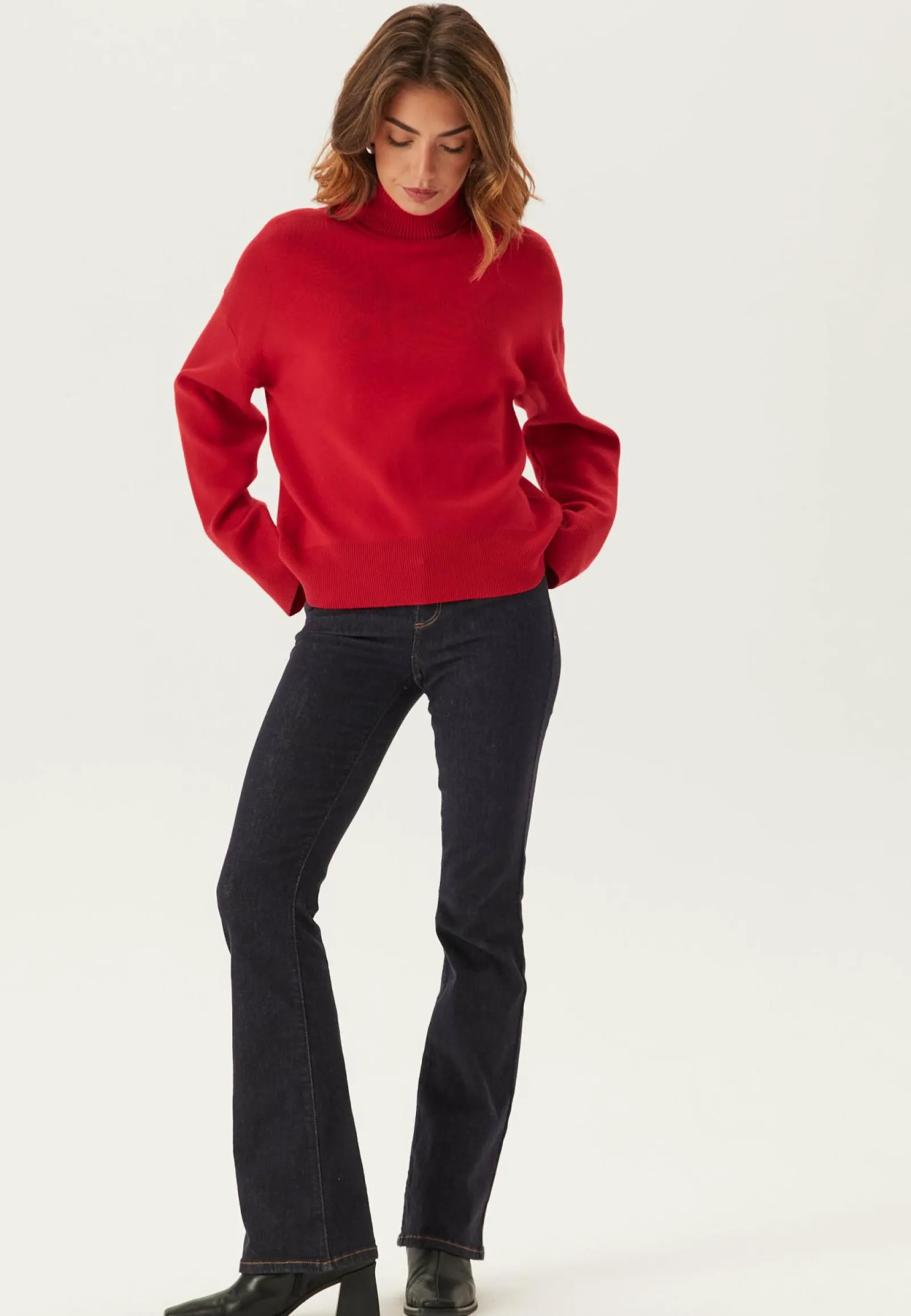 SELECTED Pooloneuleet|Neulepuserot*Slfkamma Ls Knit Roll Neck Noo