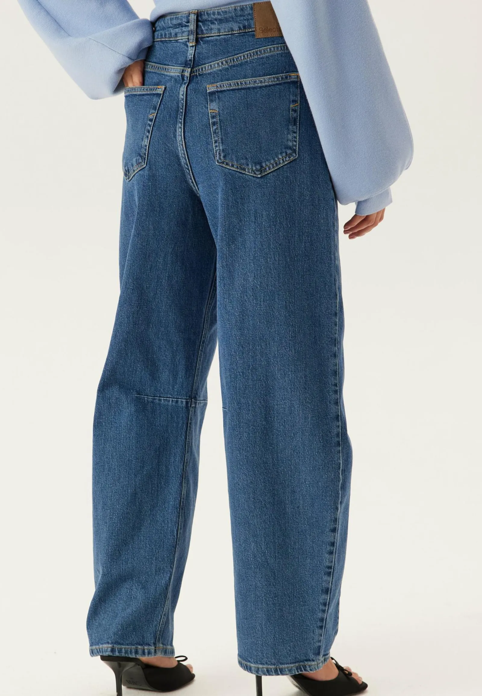 SELECTED Farkut|Leveälahkeiset Farkut*Slfloose Barrel Ane-kori Mw Jeans