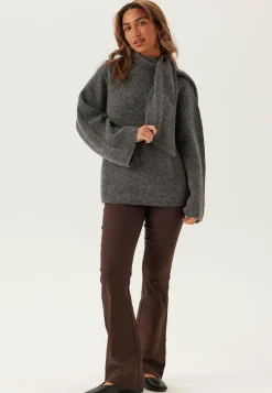 SELECTED Neulepuserot|Neulotut Neulepuserot*Slflulu Ls Bow Knit