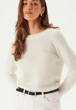 SELECTED Neulepuserot|Neulotut Neulepuserot*Slflulu LS Knit O-Neck