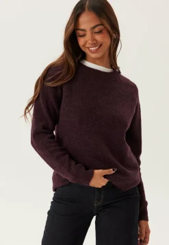 SELECTED Neulepuserot|Neulotut Neulepuserot*Slflulu LS Knit O-Neck