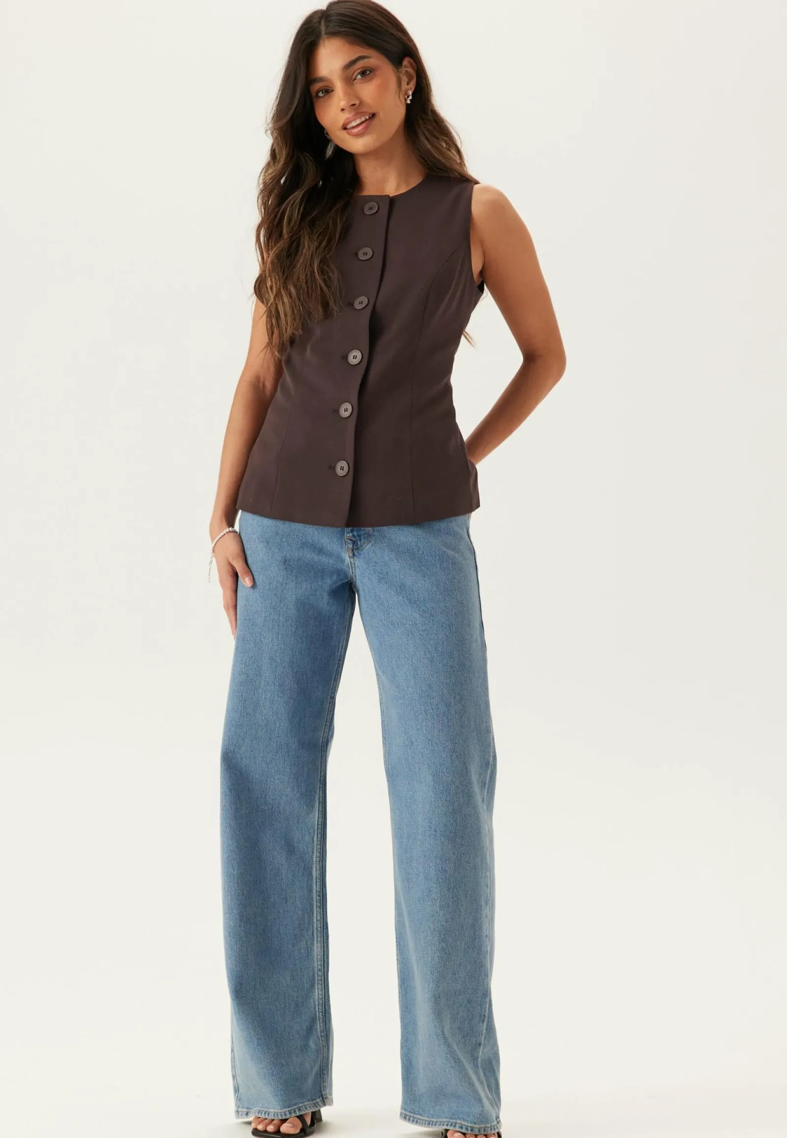 SELECTED Farkut|Leveälahkeiset Farkut*Slfwide Bea-kori Light Bl Hw J