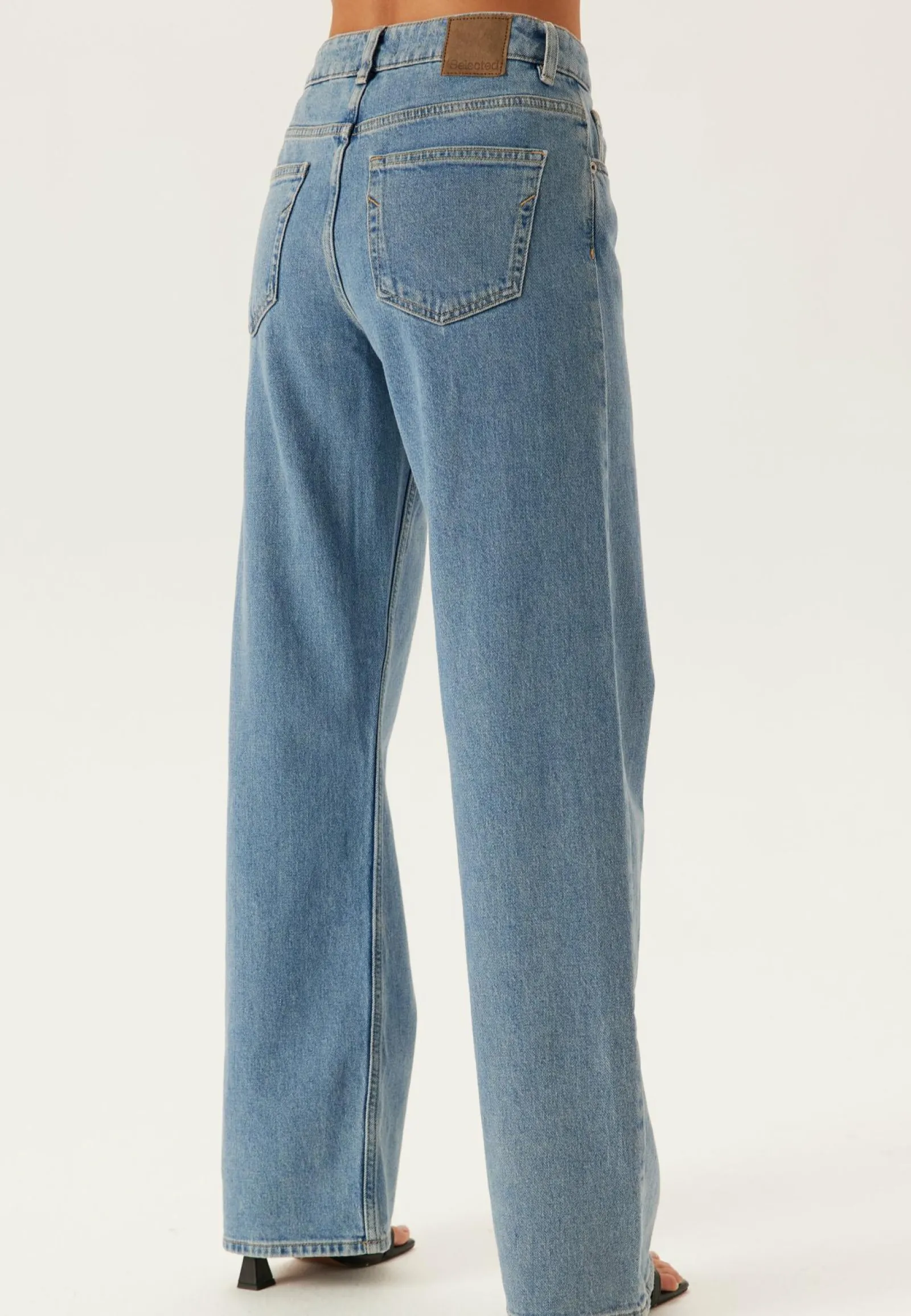 SELECTED Farkut|Leveälahkeiset Farkut*Slfwide Bea-kori Light Bl Hw J