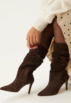 MAKE WAY Aidon Nahan Kengät|Korkokengät*Slouchy Suede Boot