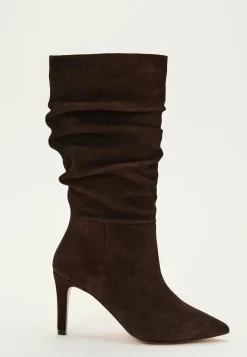 MAKE WAY Aidon Nahan Kengät|Korkokengät*Slouchy Suede Boot