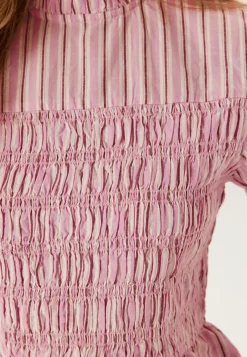 BUBBLEROOM Ruutu- Ja Raidalliset Puserot Ja Paidat|Tunikat Ja Puserot*Smock Cotton Blouse