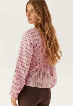 BUBBLEROOM Ruutu- Ja Raidalliset Puserot Ja Paidat|Tunikat Ja Puserot*Smock Cotton Blouse