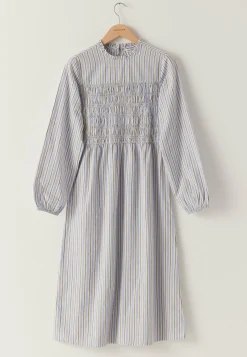 BUBBLEROOM Raidalliset Mekot|Smokkimekot*Smock Cotton Dress