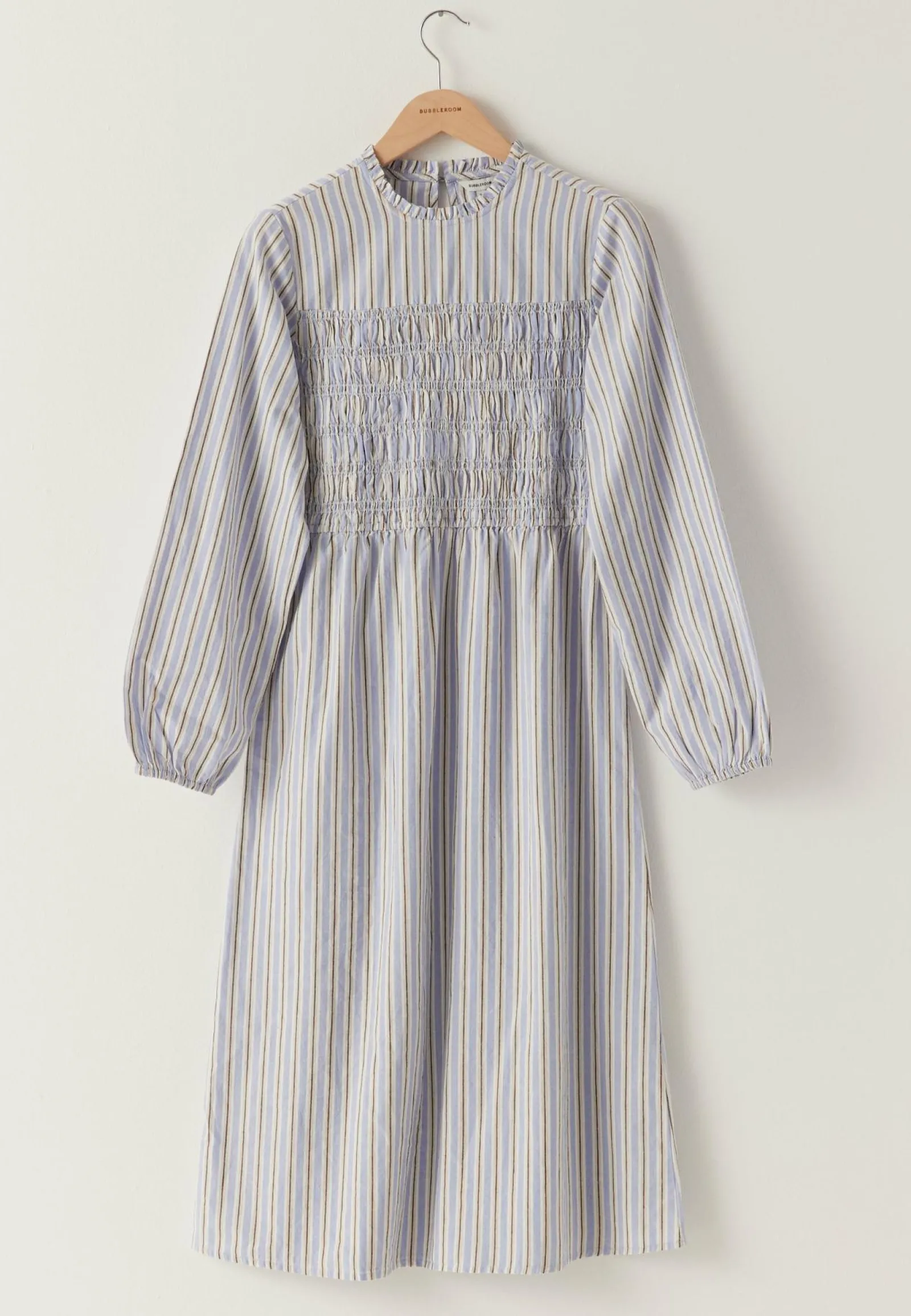 BUBBLEROOM Raidalliset Mekot|Smokkimekot*Smock Cotton Dress