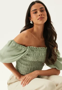 BUBBLEROOM Perustopit*Smock Modal Blouse